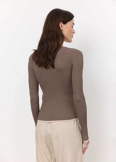 Nona Long-Sleeved Top - Brown