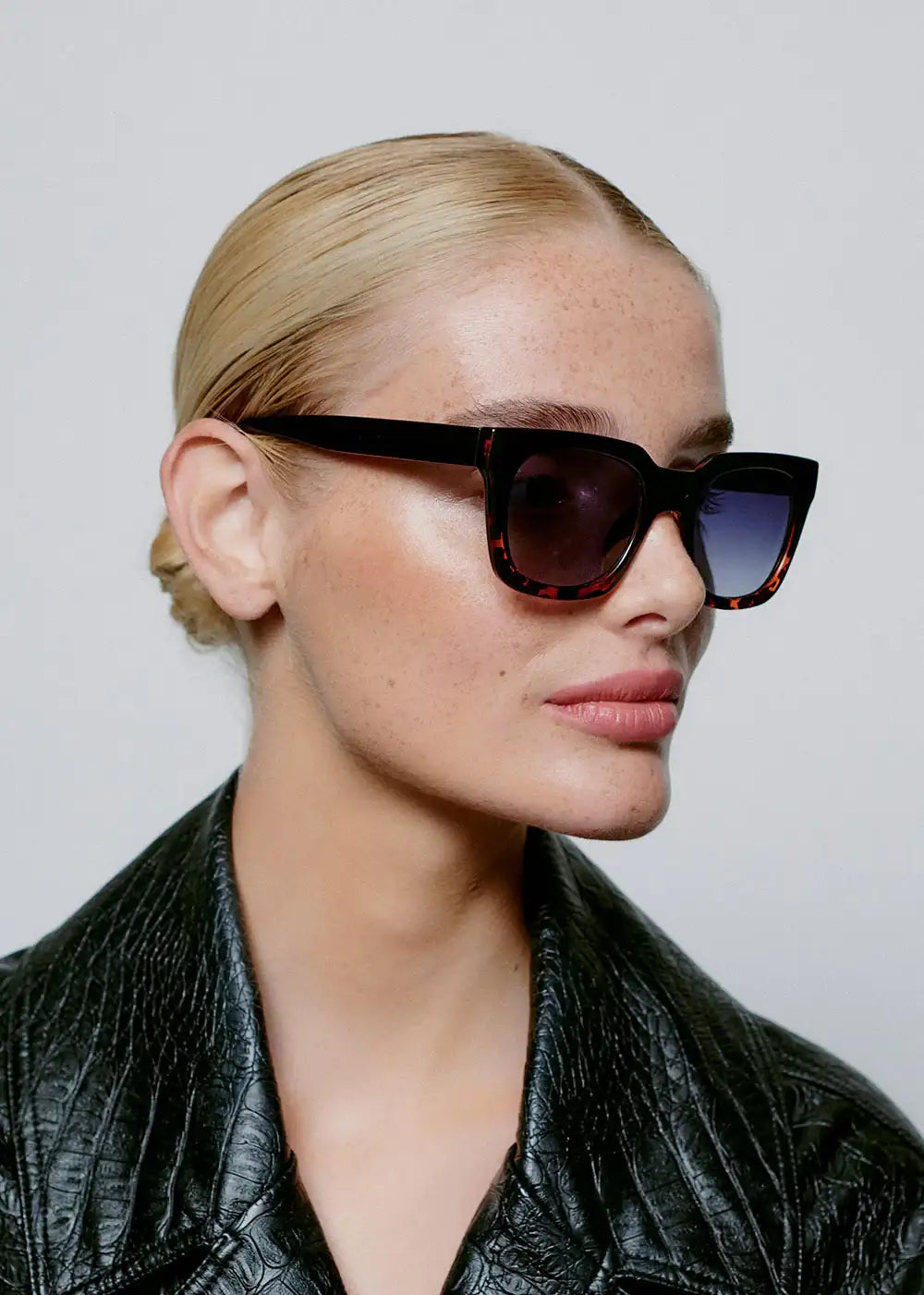 Nancy Sunglasses - Black Tortoise - Domino Style
