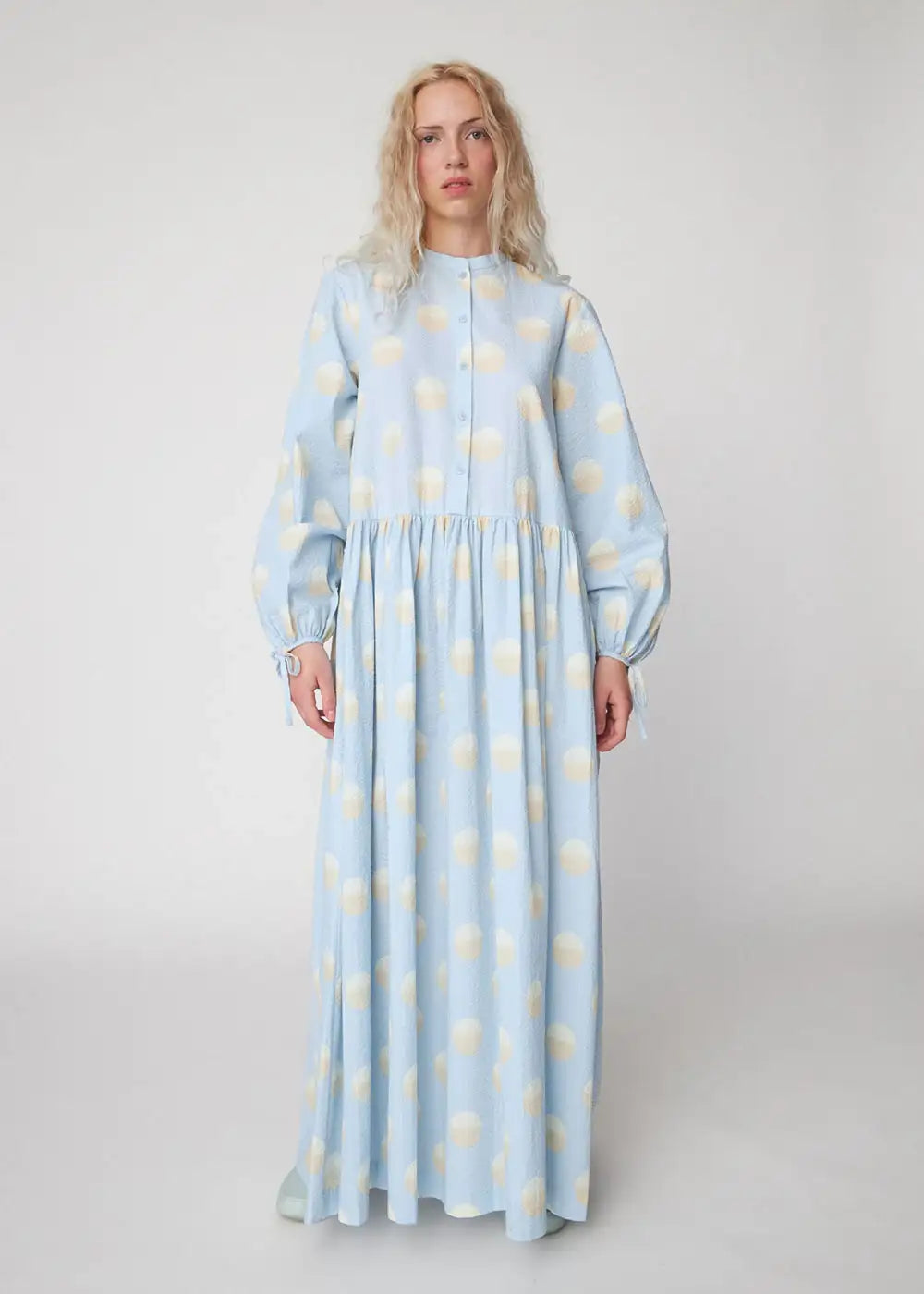 Big Dot Maxi Dress - Light Blue - 34 Big Dot Maxi Dress - Light Blue - 34