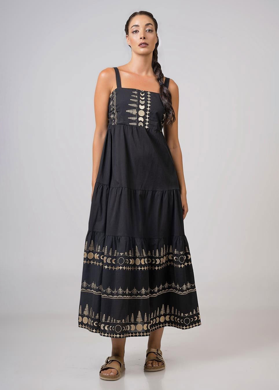 Apollo's Poetry Linen Dress