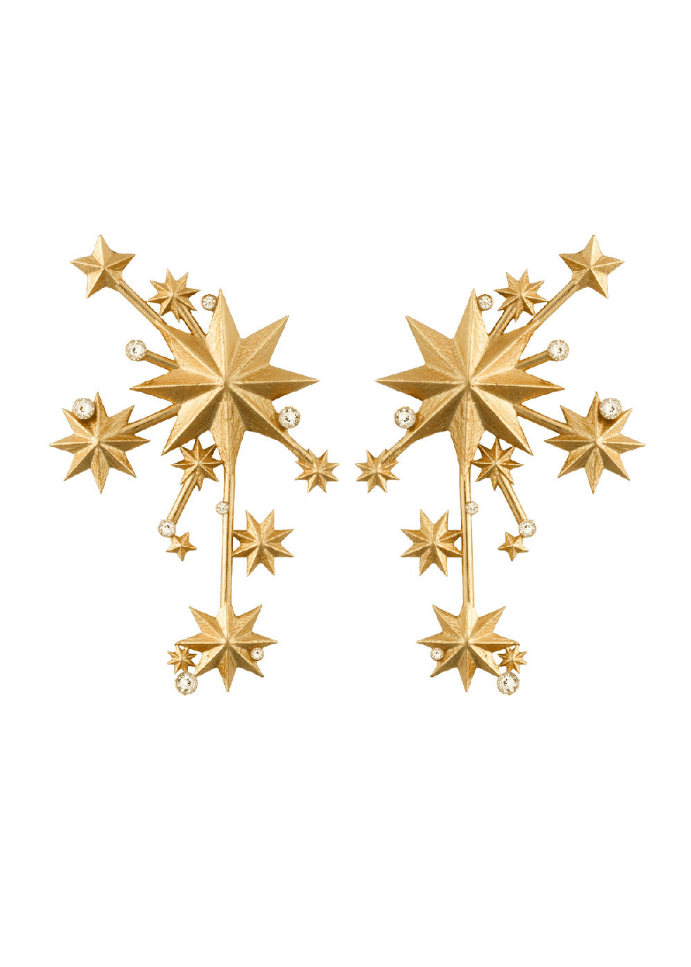 Night Poetry Earrings - Domino Style