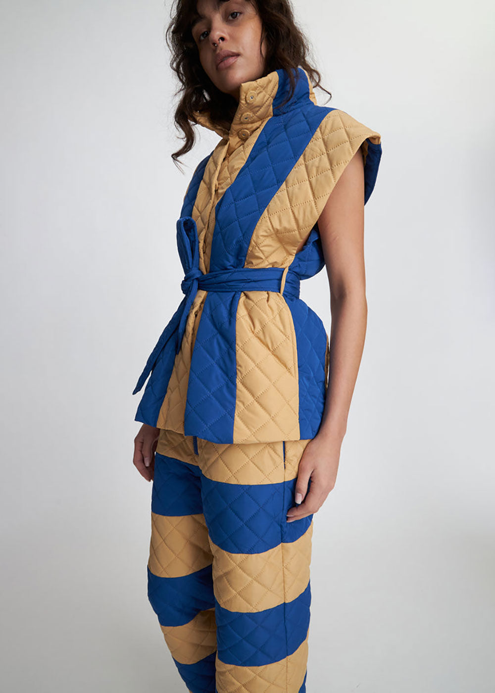 Quilted Vest - Domino Style