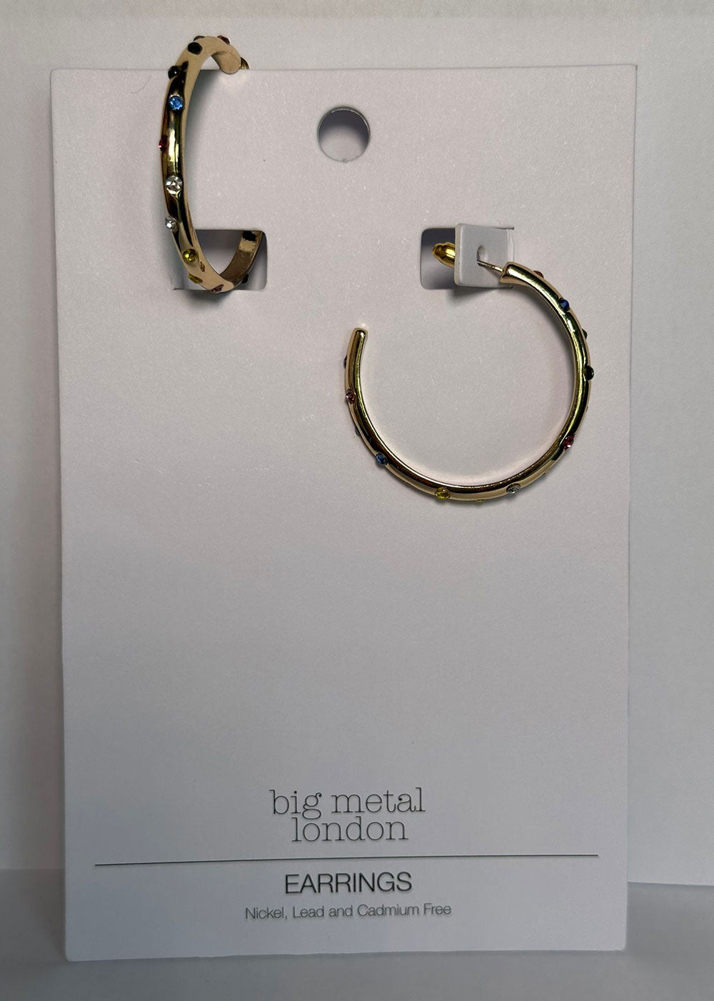 Ginette Rainbow Stone Earrings - Domino Style