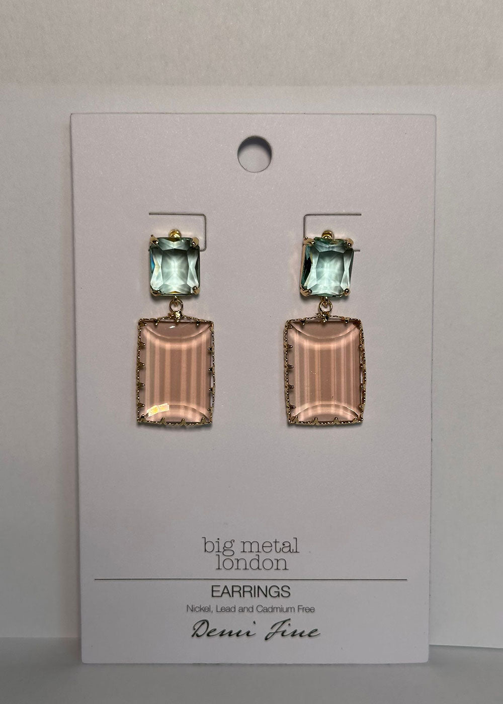 Cosette Allure Stone Cut Luxe Earrings - Domino Style