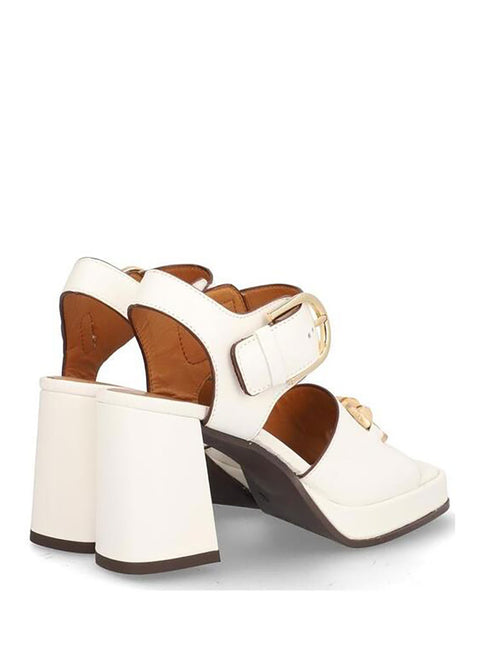 Chiara Heeled Sandals - White