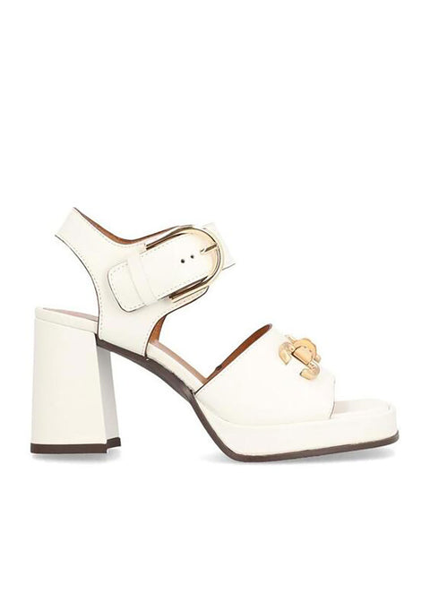 Chiara Heeled Sandals - White