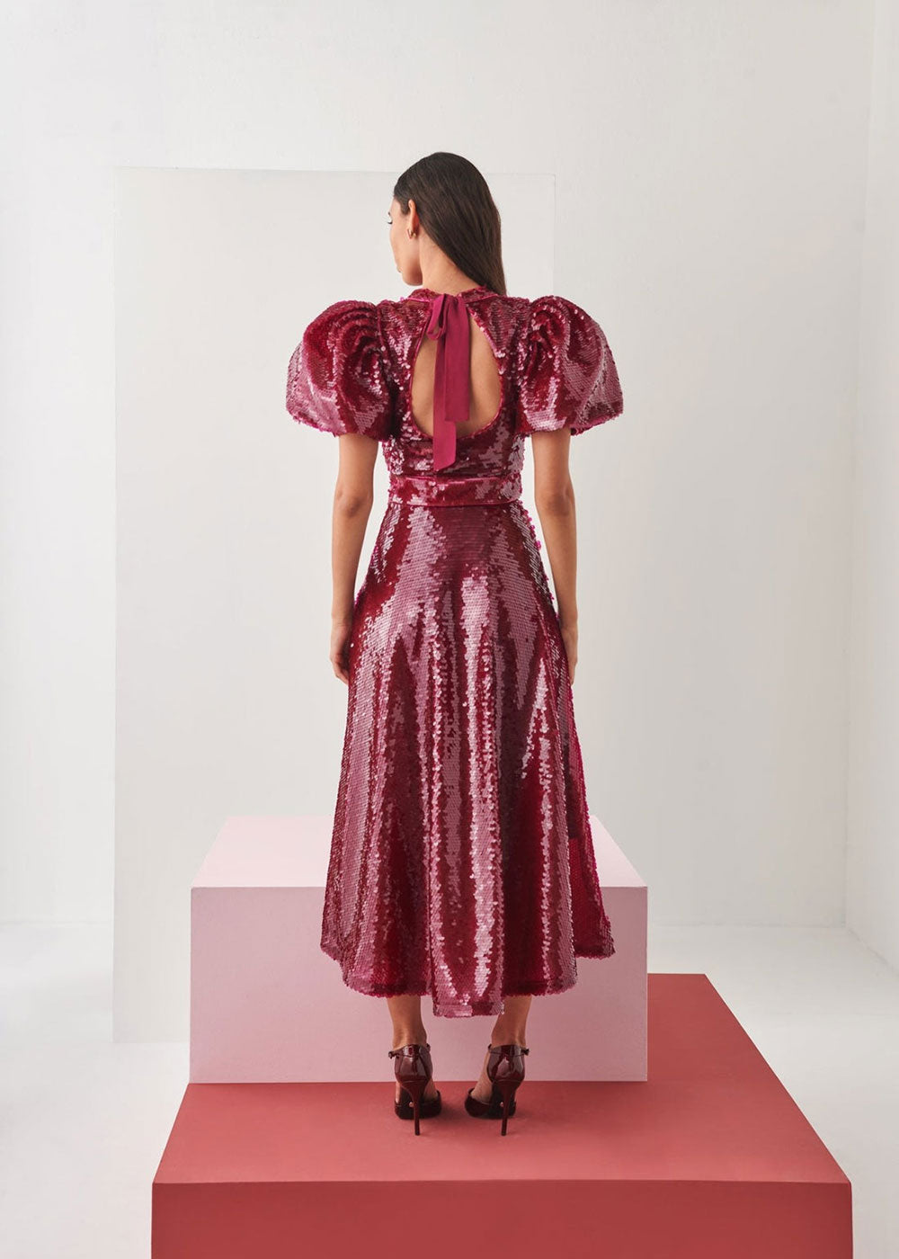 Seraph Dress - Cherry - Domino Style