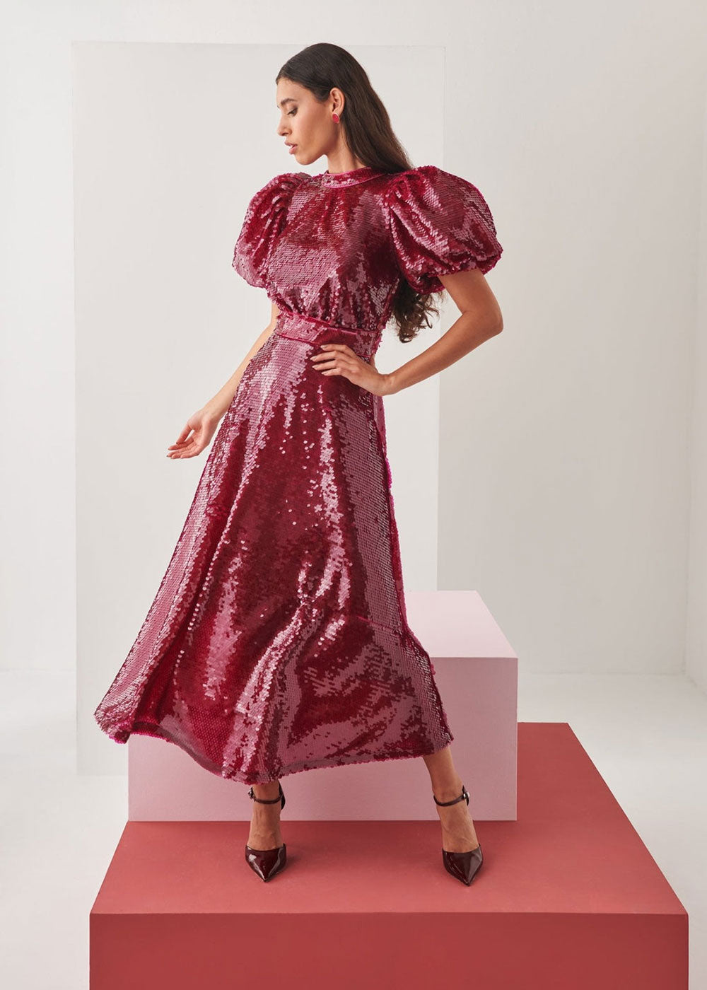 Seraph Dress - Cherry - Domino Style