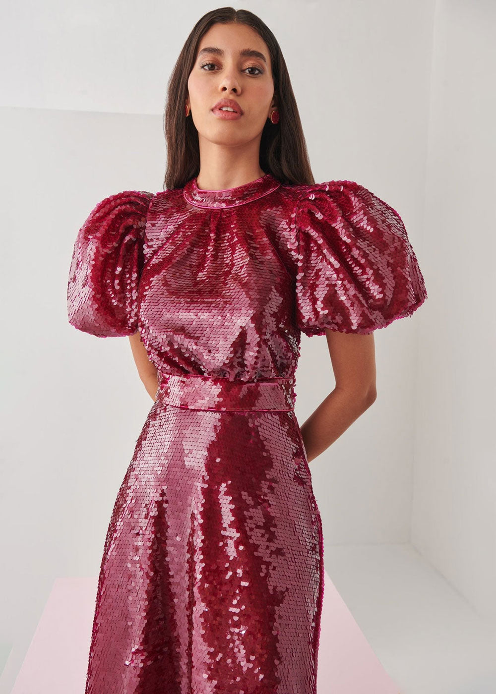 Seraph Dress - Cherry - Domino Style