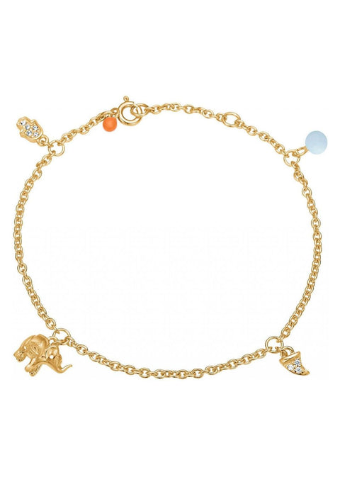 Lucky Charms Bracelet - Icy Blue - Domino Style