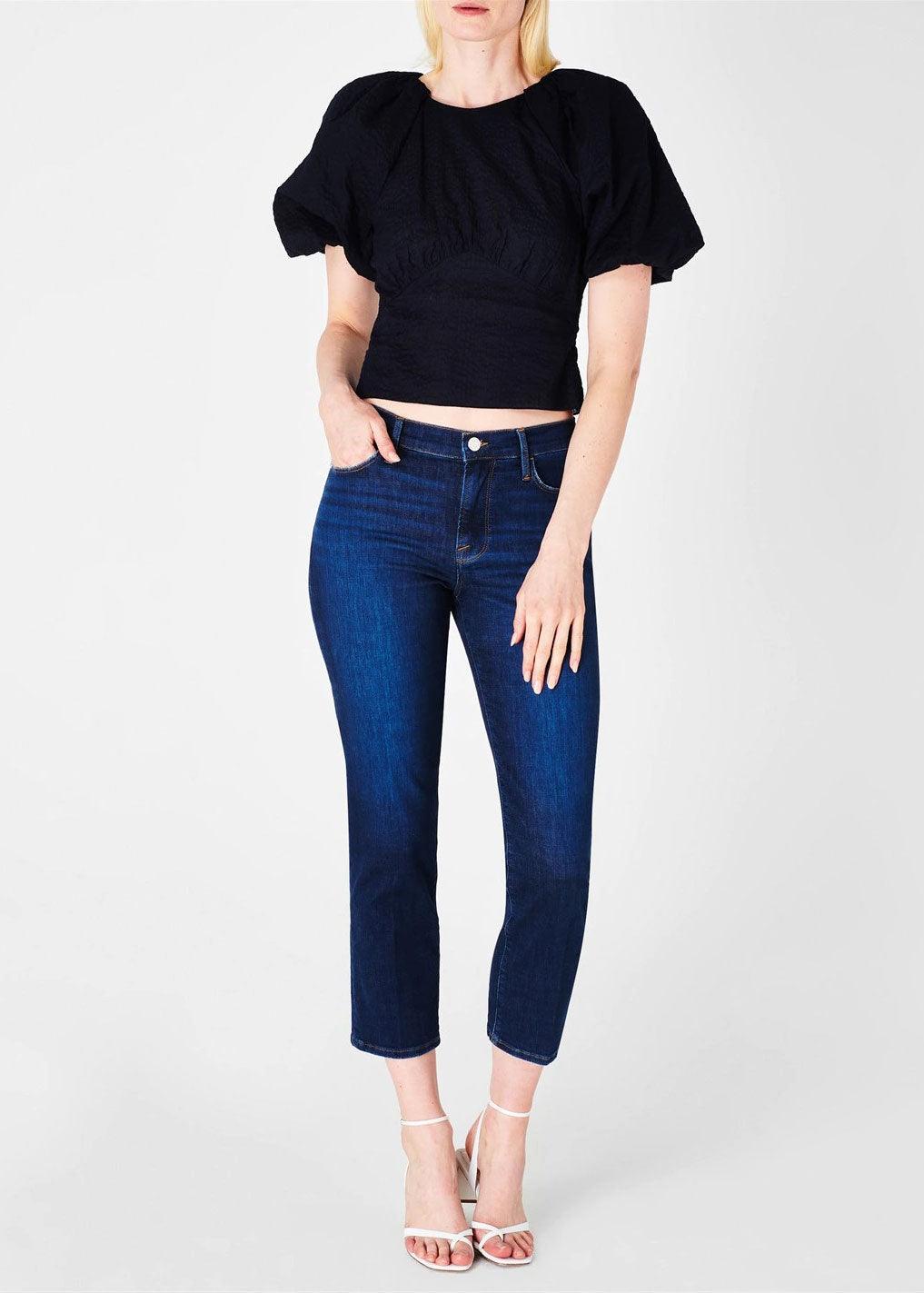 Le Nouveau Straight Jeans in Bonfire - Domino Style