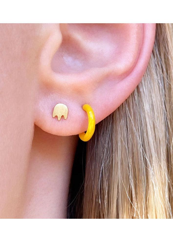 Colour Hoop Earring - Domino Style