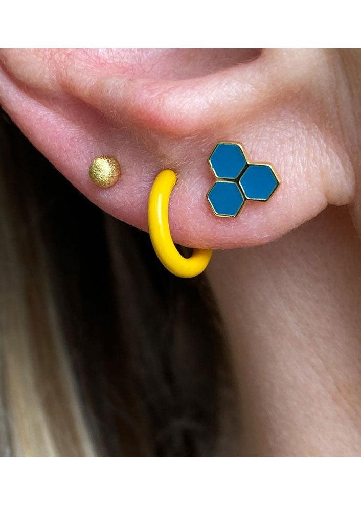 Colour Hoop Earring - Domino Style