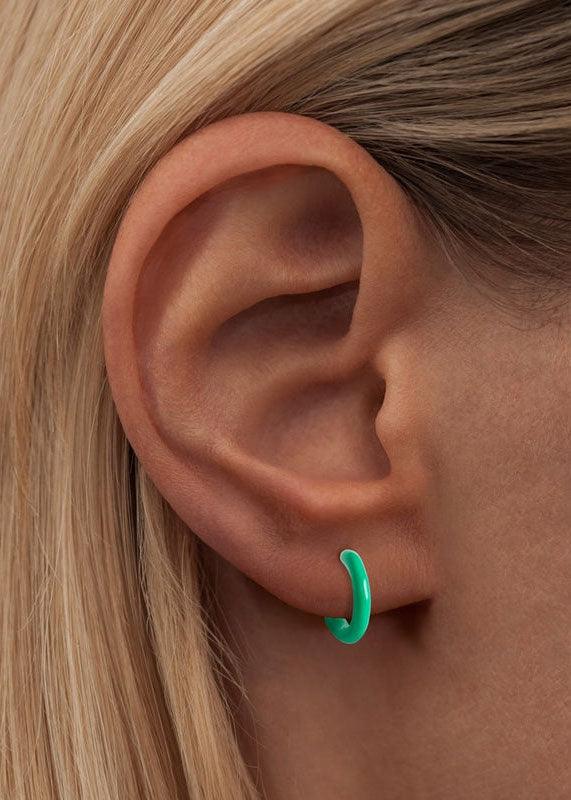 Colour Hoop Earring - Domino Style