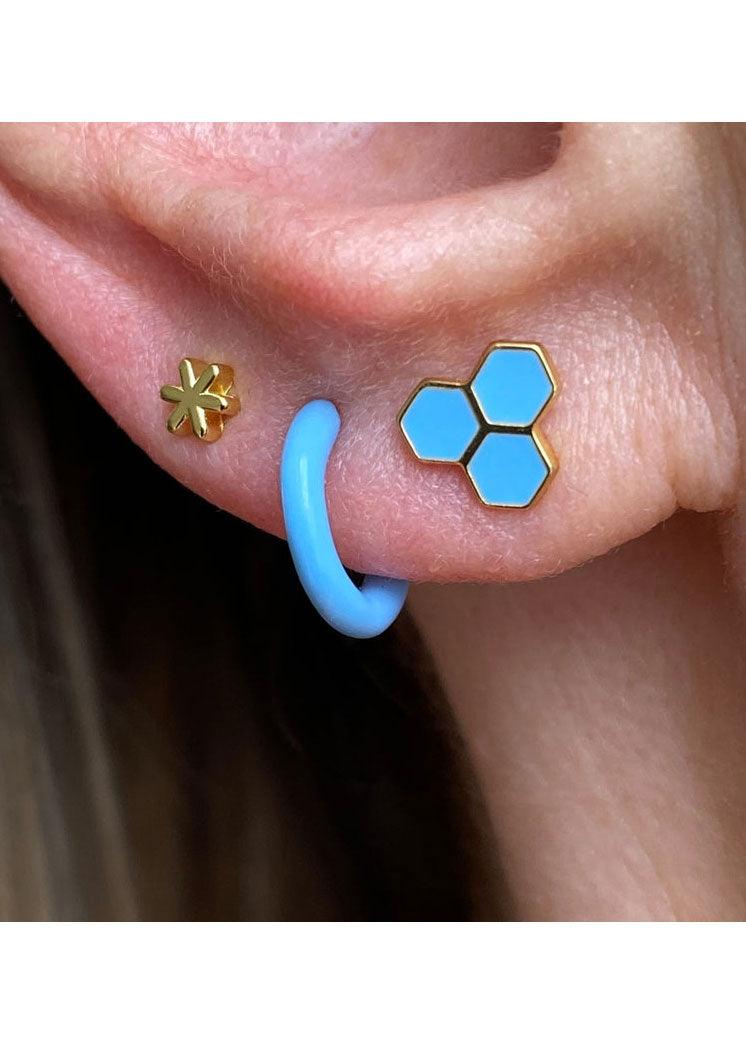 Colour Hoop Earring - Domino Style