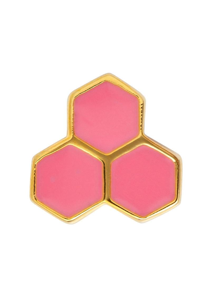 Honey Large Stud 1PCS - Domino Style