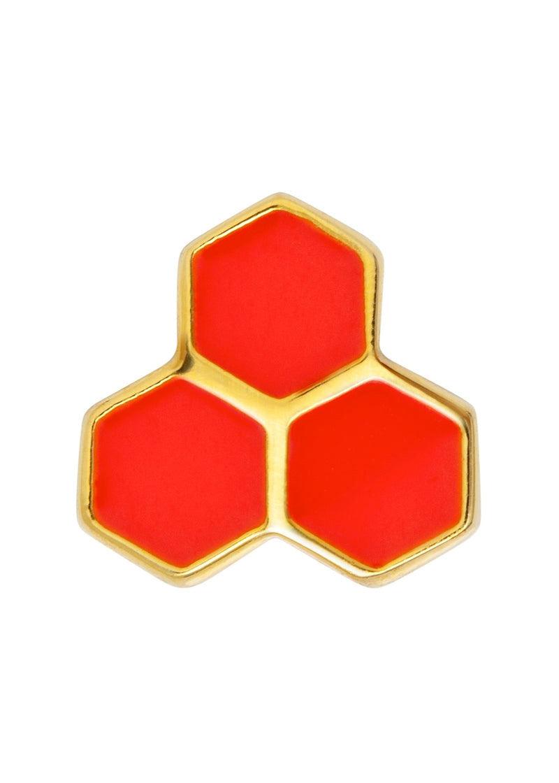 Honey Large Stud 1PCS - Domino Style