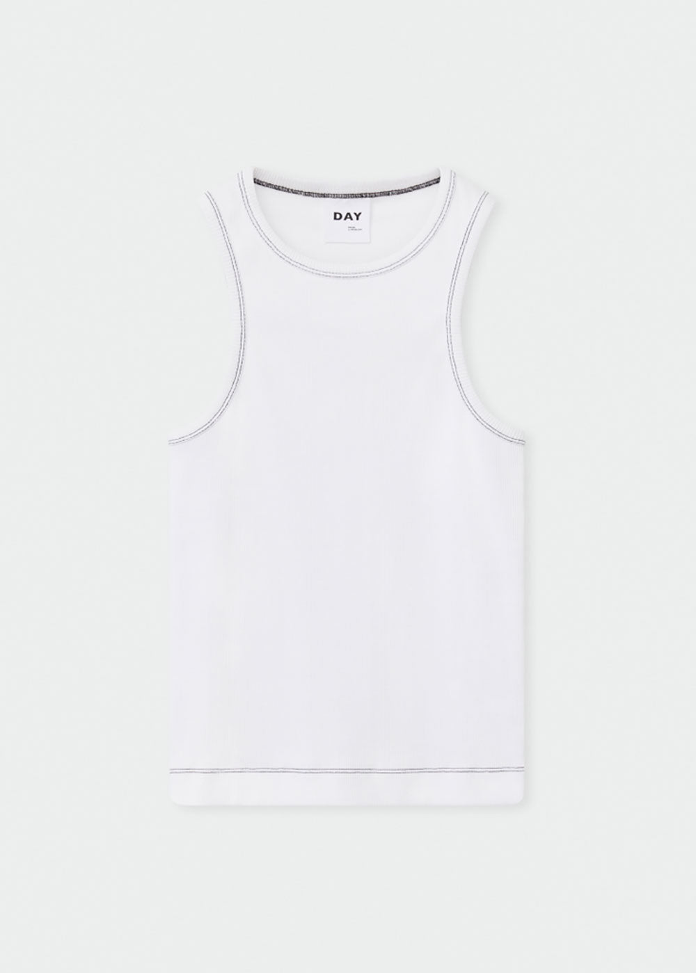 Allison Heavy Rib Vest - Domino Style