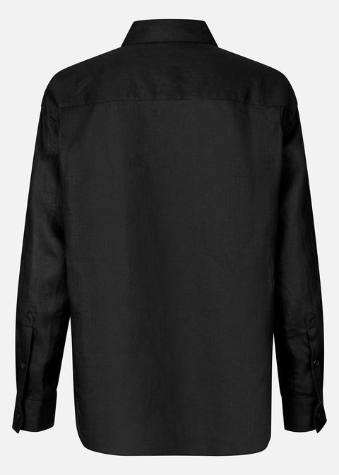 Linen Shirt - Black