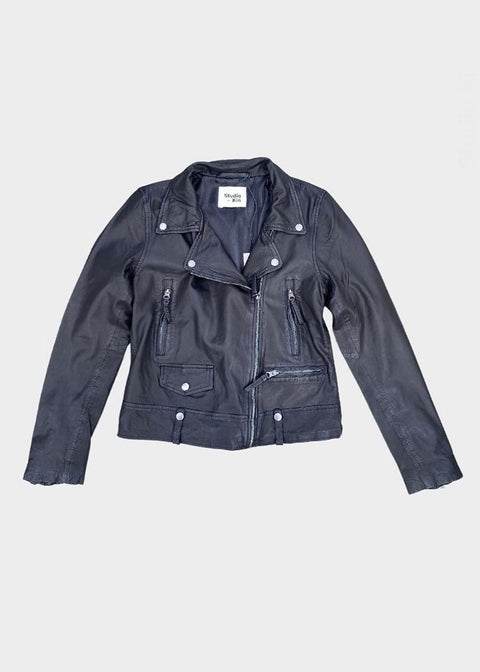 Grace Leather Biker Jacket