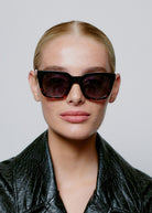 Nancy Sunglasses - Black Tortoise - Domino Style