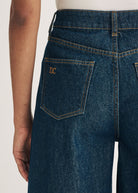 Flood Super Wide Leg Jeans - Domino Style