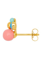 Bouquet Burnt Coral 1 pcs gold plated - Domino Style