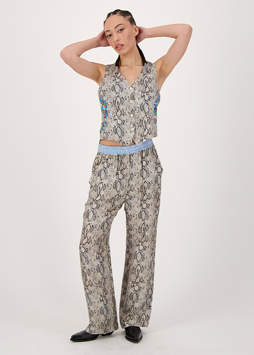 Bailey Track Pants - Snake Charmer - Domino Style