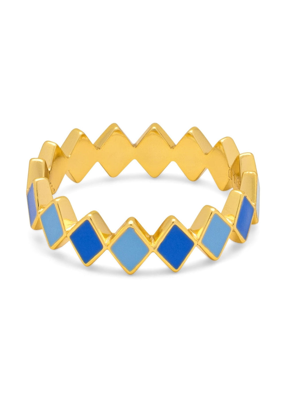 Confetti Ring gold plated - Domino Style