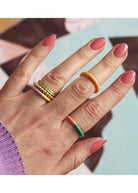 Double Color Ring - Domino Style