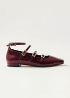 Luke Onix Ballet Flats - Burgundy - Domino Style