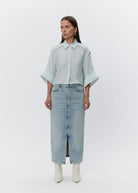Eleanor Refined Rayon Shirt - Domino Style