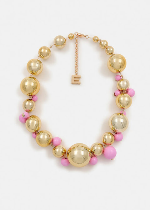 Felicita Necklace - Gold Pink