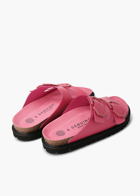 Galia Leather Sandals - Fuchsia