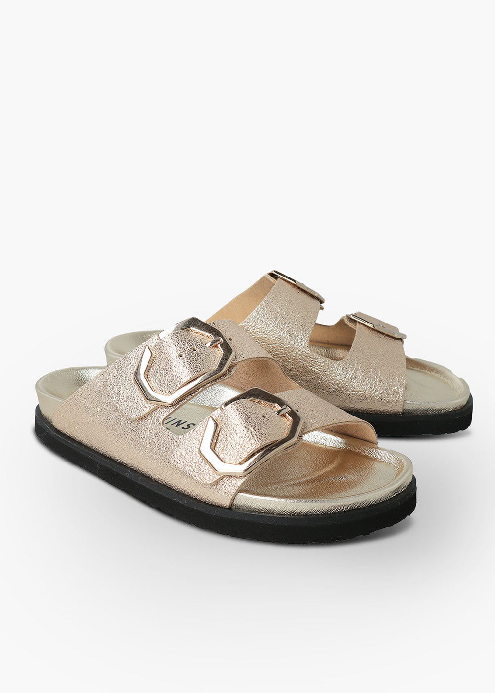 Galia Vegan Sandals - Platinum - Domino Style