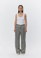 Gabin Striped Viscose Trousers - Domino Style