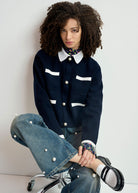 Haurel Knitted Jacket - Domino Style