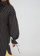 High Neck Shirt Dress - Domino Style