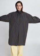 High Neck Shirt Dress - Domino Style