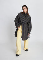 High Neck Shirt Dress - Domino Style