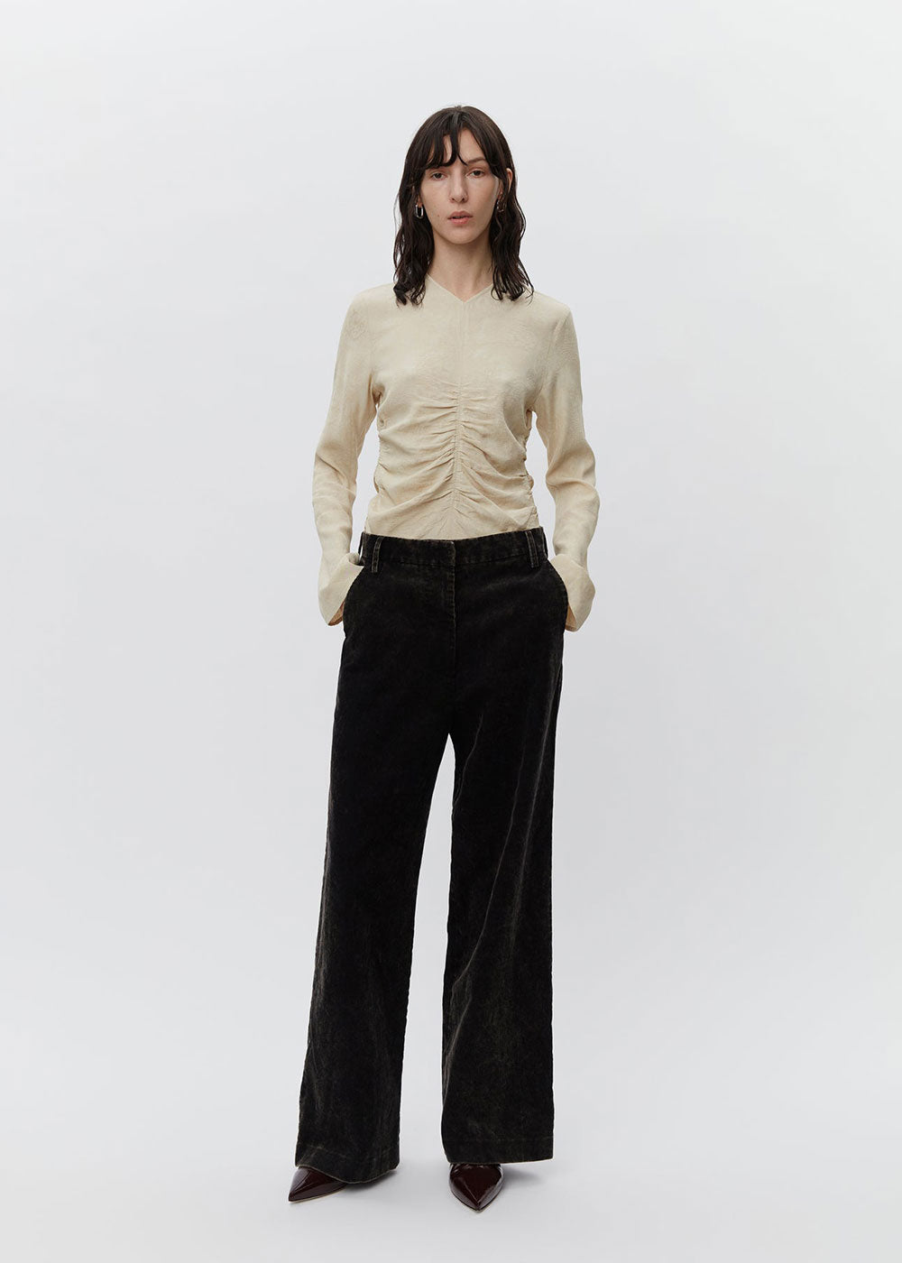 Jade Corduroy Trousers - Domino Style