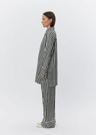 Lea Striped Viscose Shirt - Domino Style
