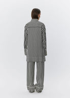 Lea Striped Viscose Shirt - Domino Style
