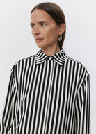 Lea Striped Viscose Shirt - Domino Style