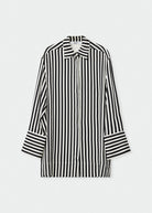 Lea Striped Viscose Shirt - Domino Style