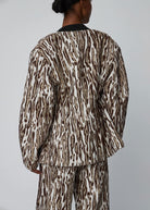 Leopard Jacquard Blazer - Domino Style