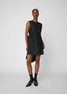 Mini Dress with Bow Detail - Domino Style