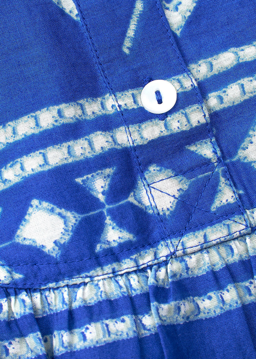 MollyLL Top - Blue - Domino Style