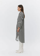 Noe Striped Viscose Shirtdress - Domino Style