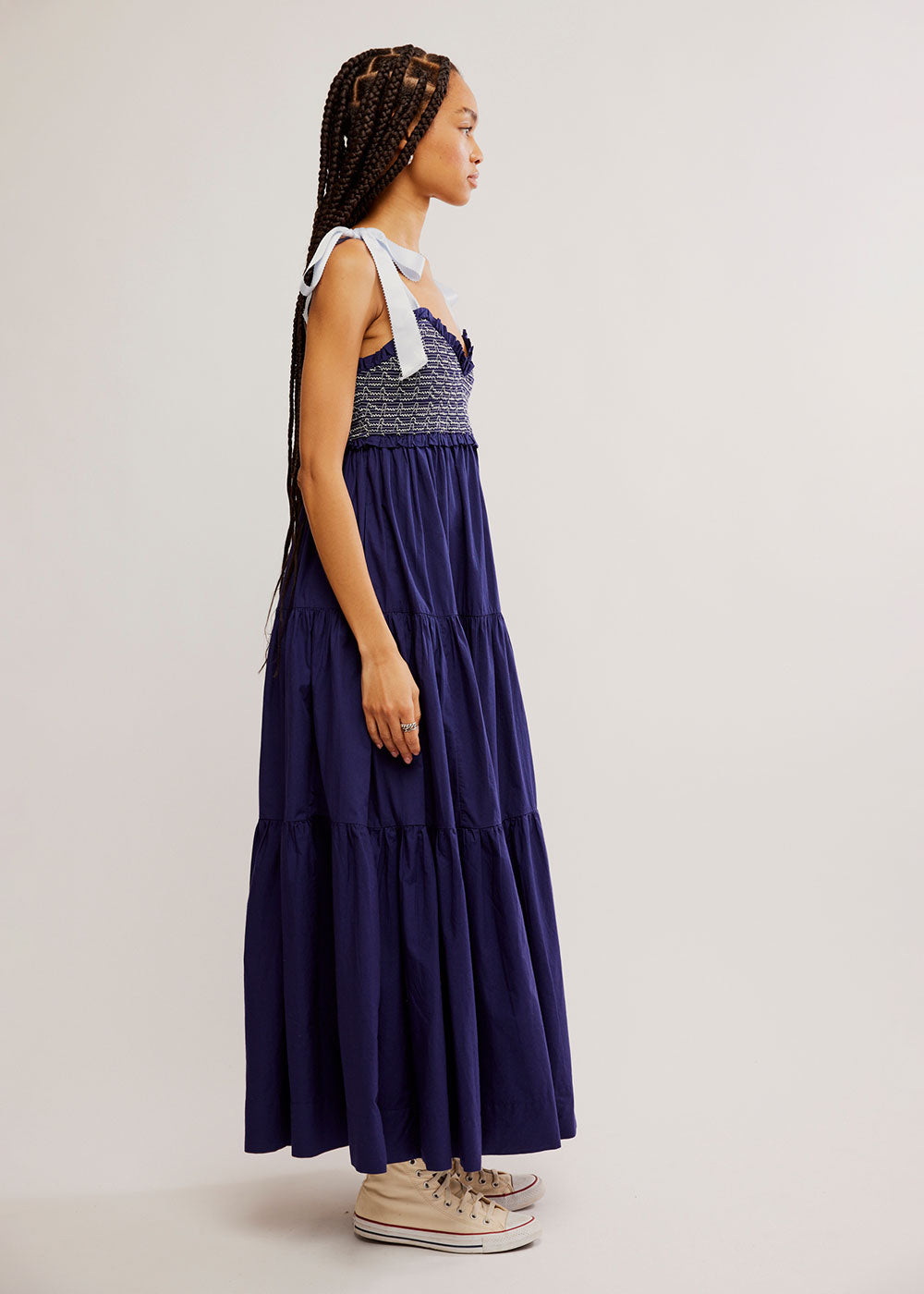 Bluebell Solid Maxi Dress - Domino Style